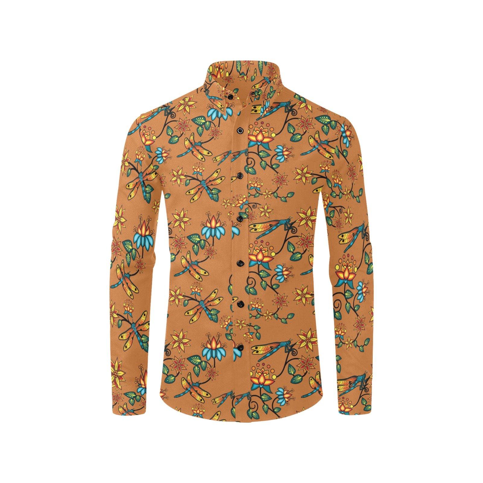 Dragon Lily Sierra Men's All Over Print Casual Dress Shirt (Model T61) Men's Dress Shirt (T61) e-joyer 