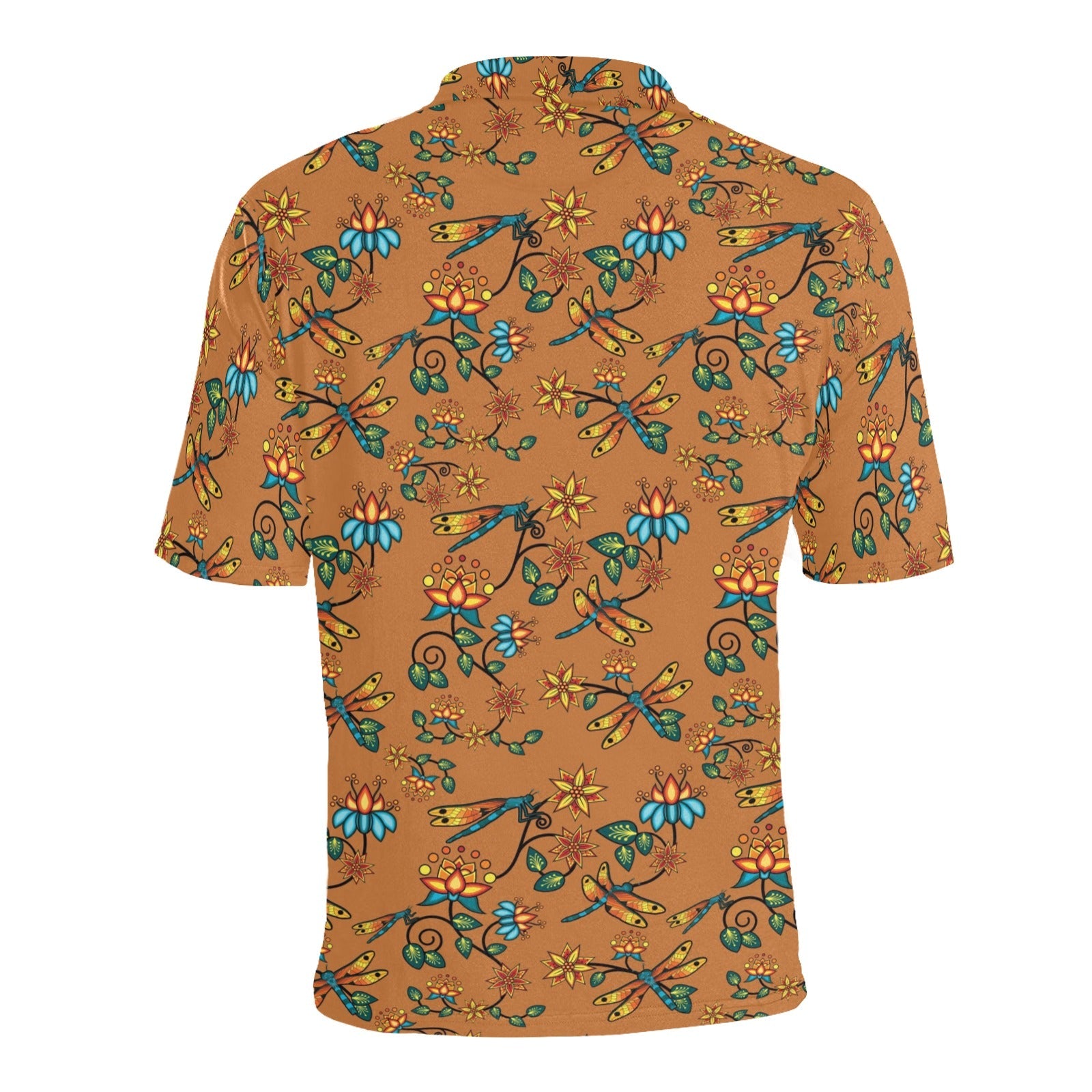 Dragon Lily Sierra Men's All Over Print Polo Shirt (Model T55) Men's Polo Shirt (Model T55) e-joyer 