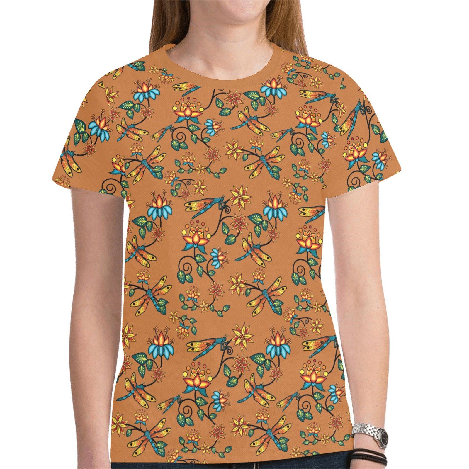 Dragon Lily Sierra New All Over Print T-shirt for Women (Model T45) tshirt e-joyer 