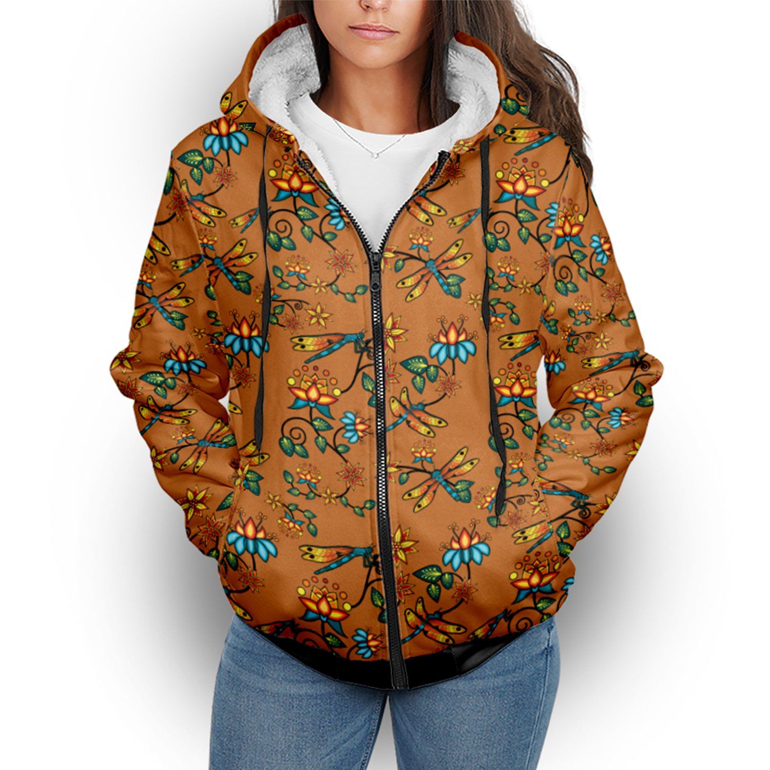 Dragon Lily Sierra Sherpa Hoodie hoodie Herman 