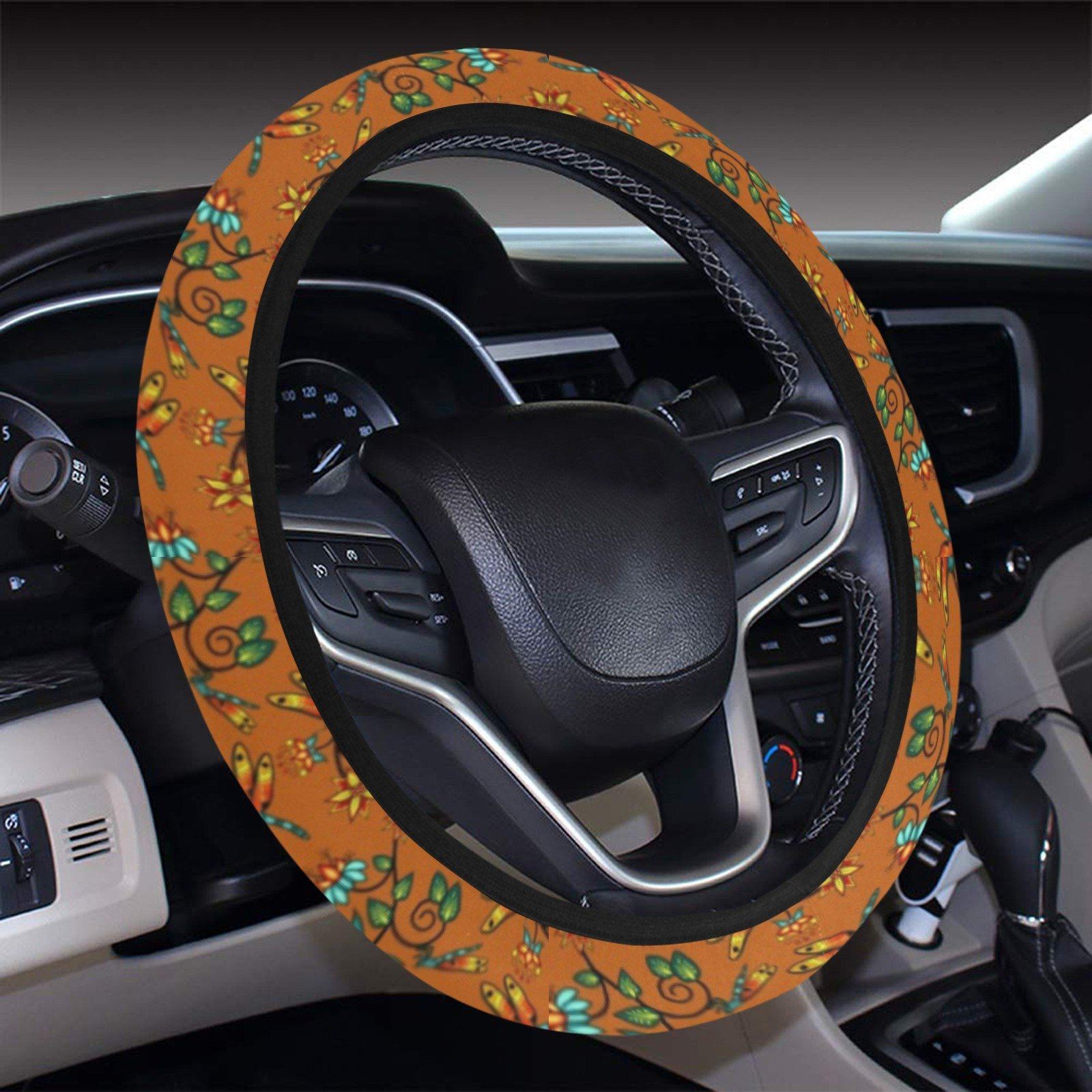 Dragon Lily Sierra Steering Wheel Cover with Elastic Edge Steering Wheel Cover with Elastic Edge e-joyer 