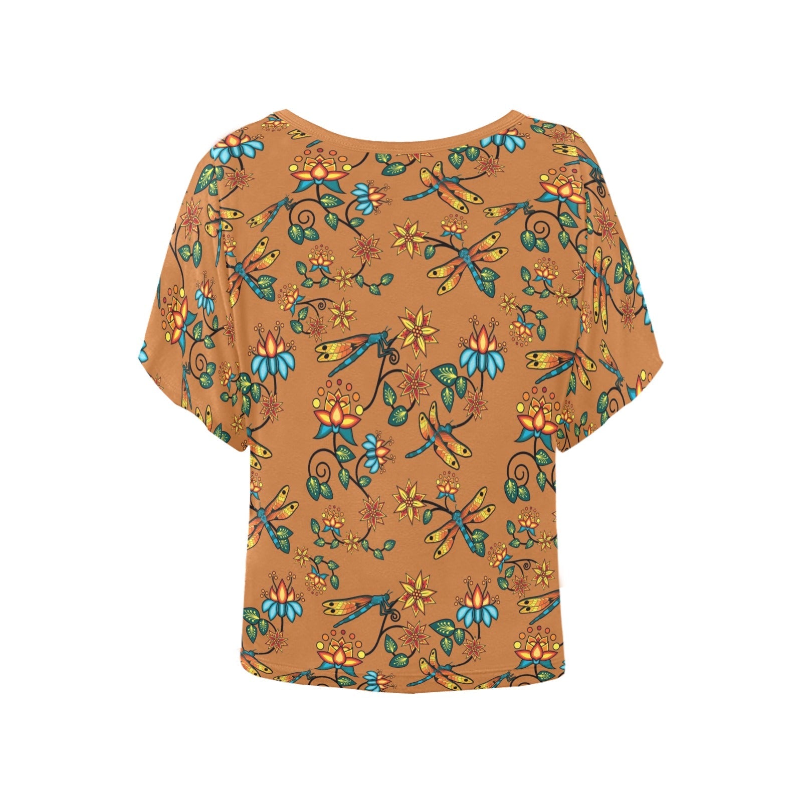 Dragon Lily Sierra Women's Batwing-Sleeved Blouse T shirt (Model T44) Women's Batwing-Sleeved Blouse T shirt (T44) e-joyer 