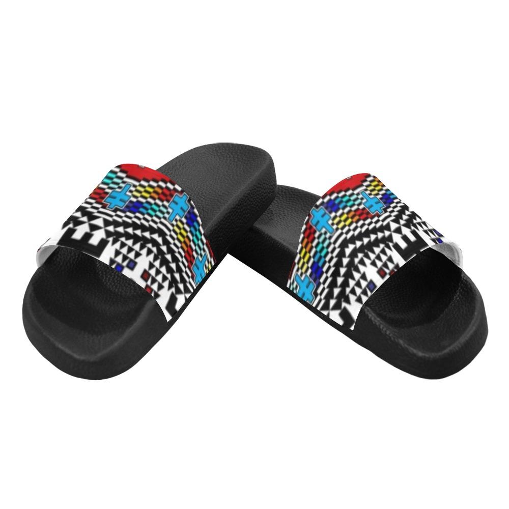 dragonflies Men's Slide Sandals (Model 057) Men's Slide Sandals (057) e-joyer 