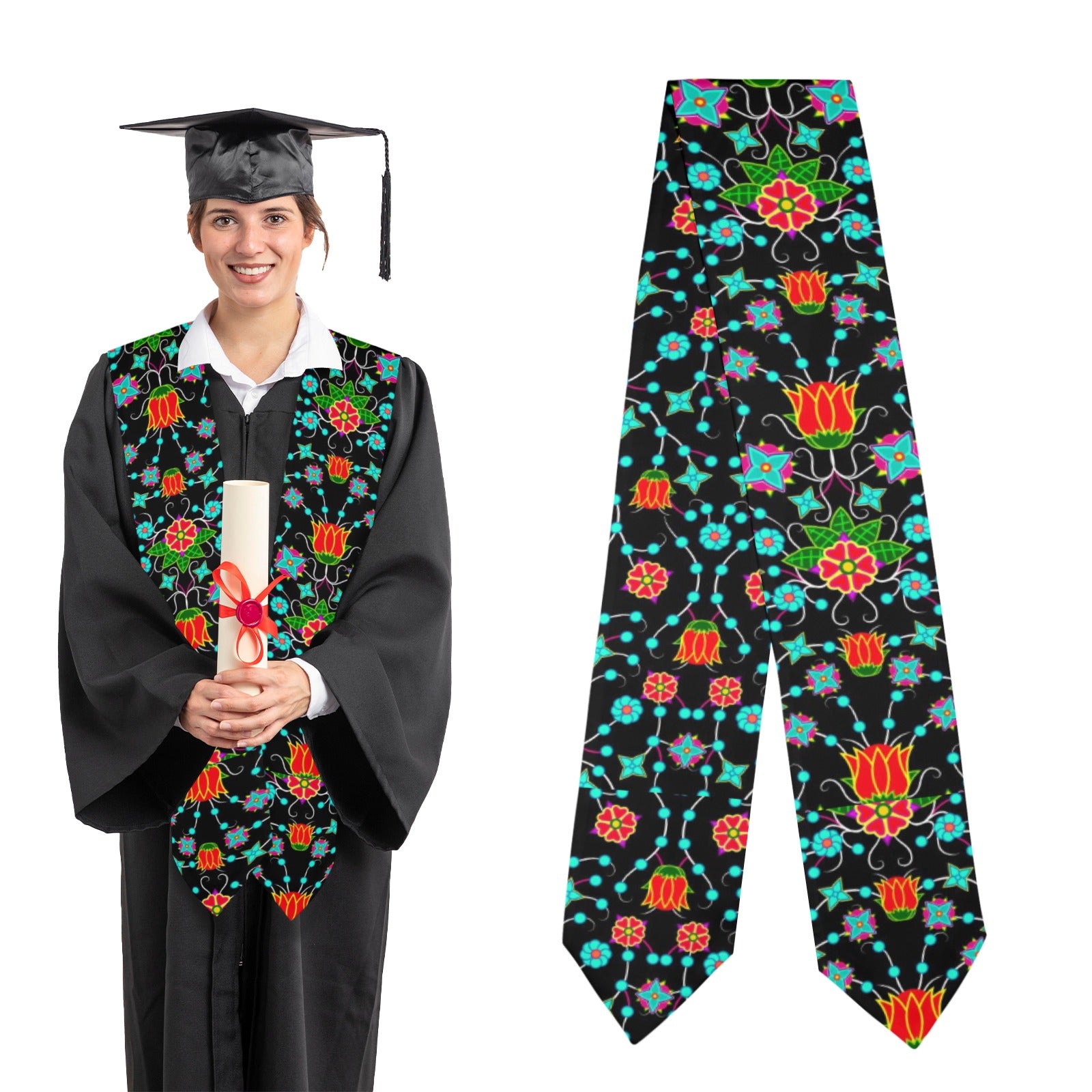 Floral Damask Upgrade Graduation Stole