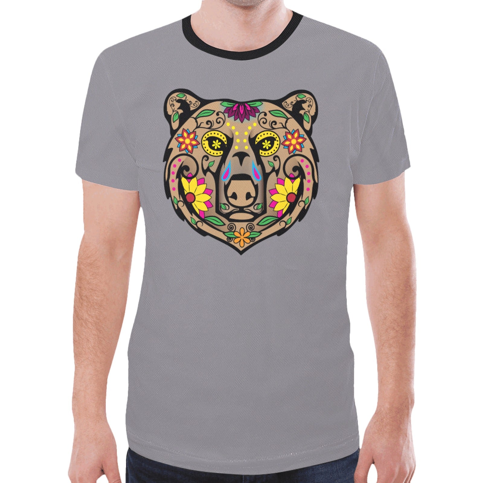 Bear Spirit Guide (Dark Gray) T-shirt for Men