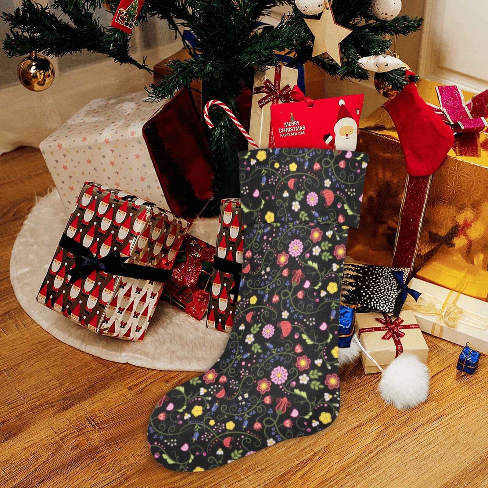 Nipin Blossom Midnight Christmas Stocking