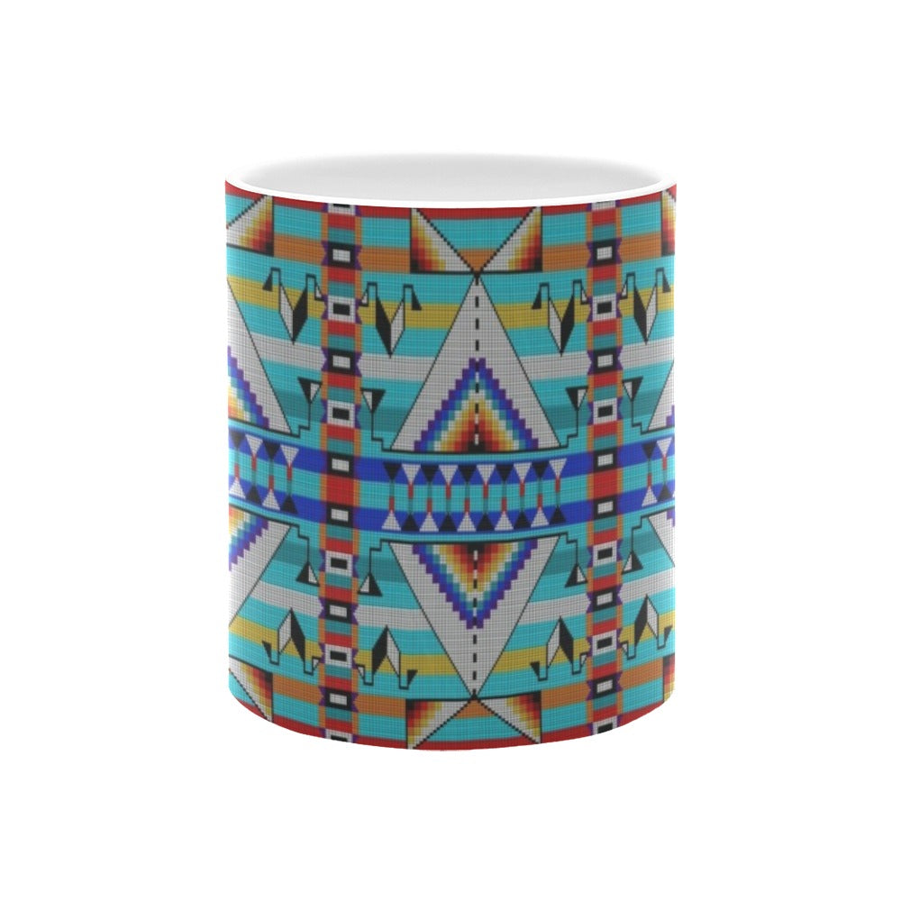 Medicine Blessing Turquoise White Mug(11OZ)