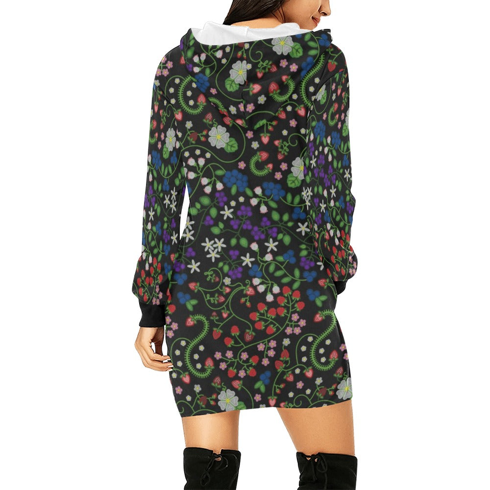 Grandmother Stories Midnight Hoodie Dress