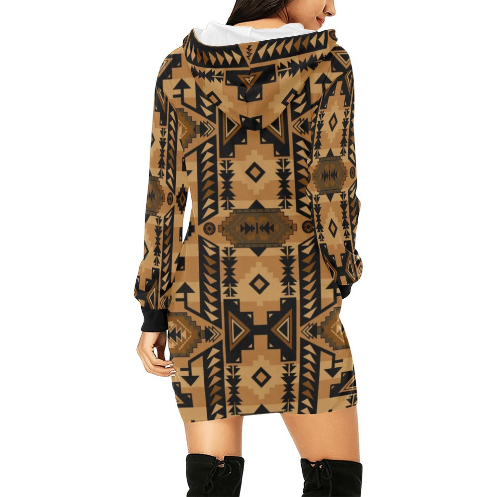 Chiefs Mountain Tan Hoodie Dress