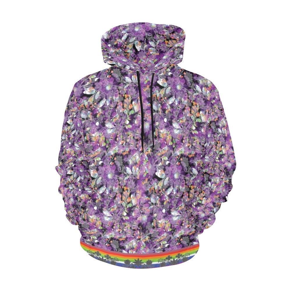 Culture in Nature Purple Hoodie for Women (USA Size)