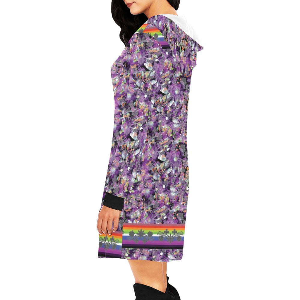 Culture in Nature Purple Hoodie Dress