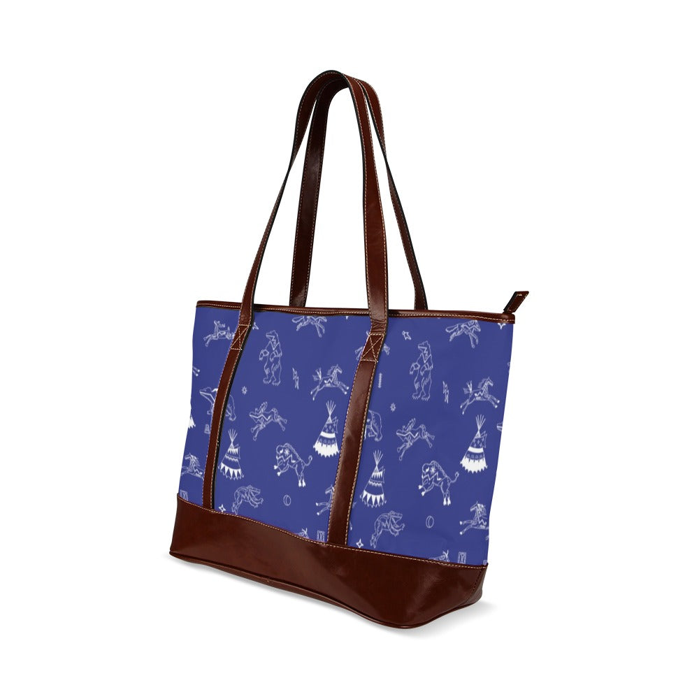 Ledger Dabbles Blue Tote Handbag