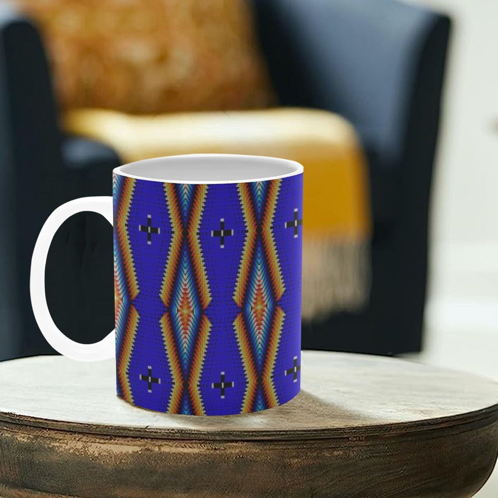 Diamond in the Bluff Blue White Mug(11OZ)