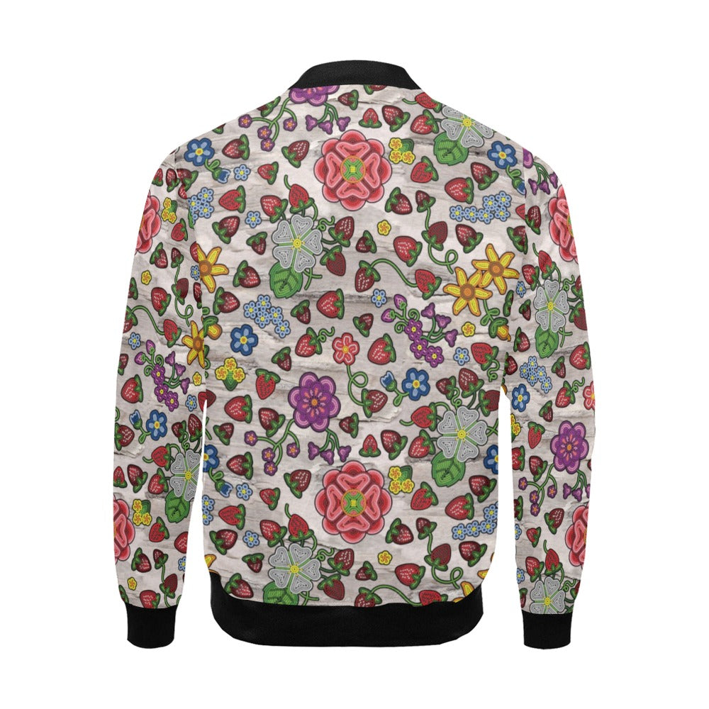 Berry Pop Bright Birch All Over Print Bomber Jacket for Men