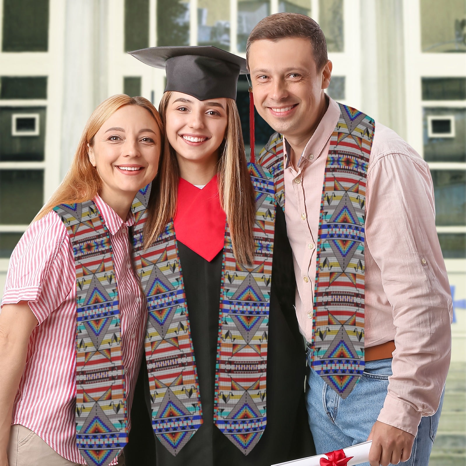 Medicine Blessing White Graduation Stole