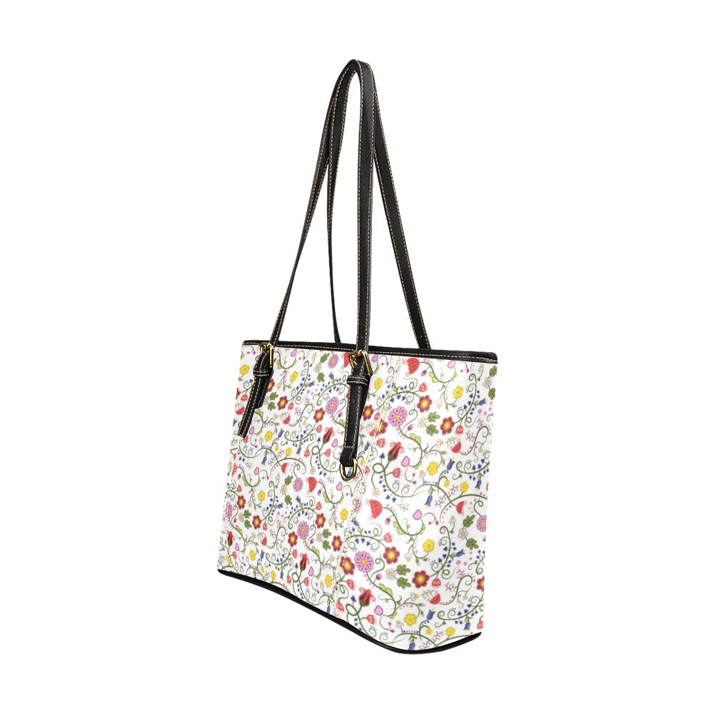 Nipin Blossom Leather Tote Bag/Large