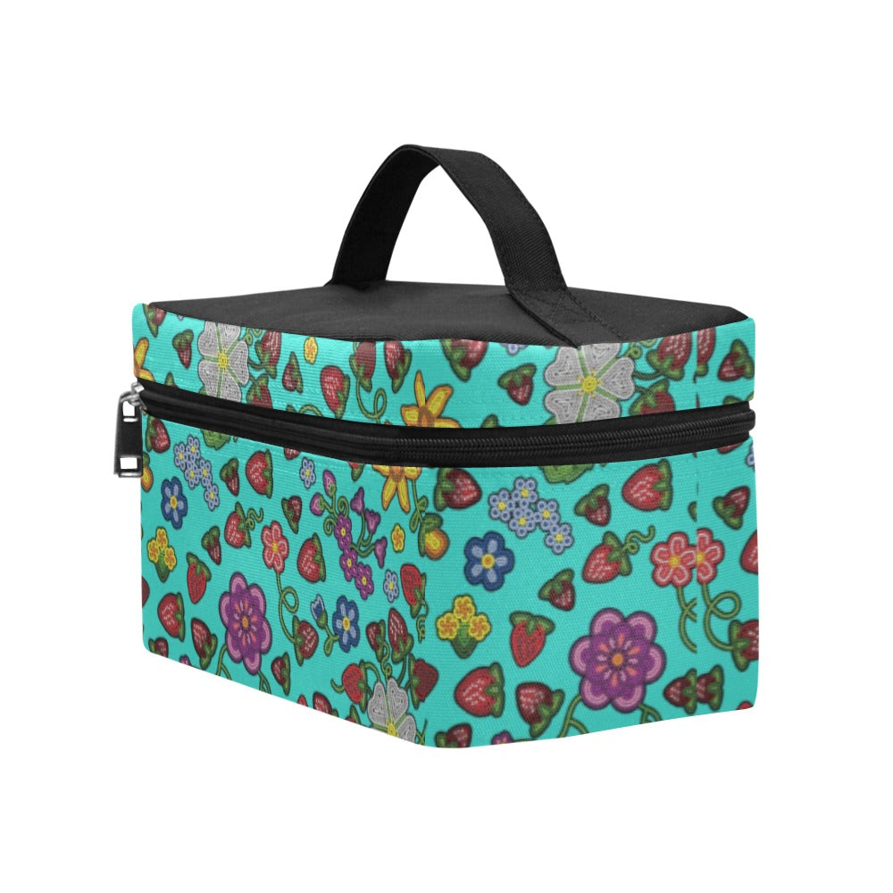 Berry Pop Turquoise Cosmetic Bag/Large