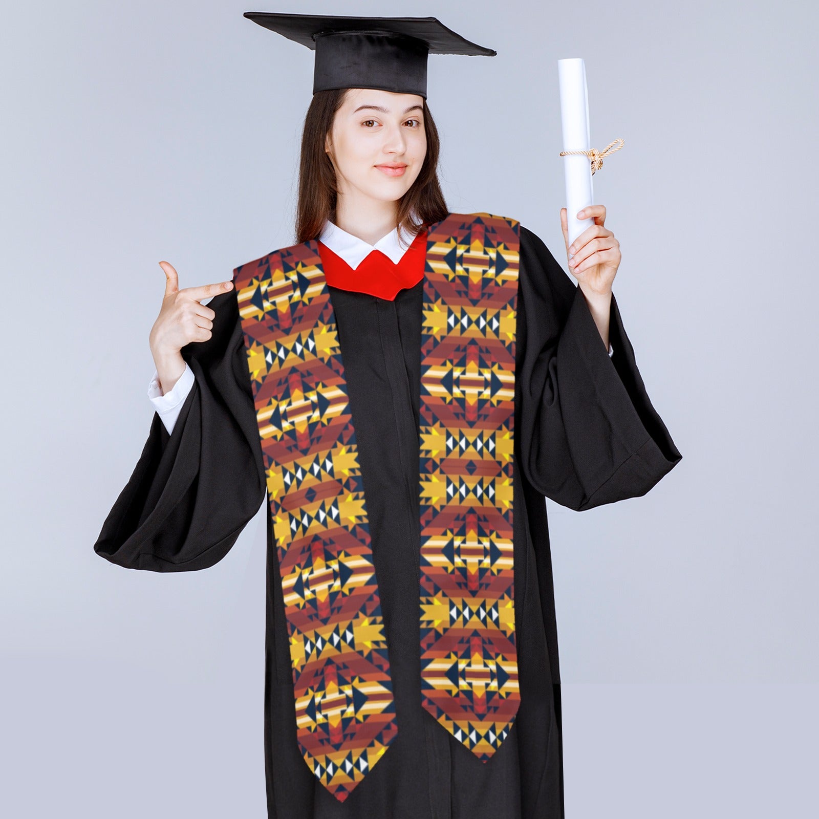 Golden Clouds Graduation Stole