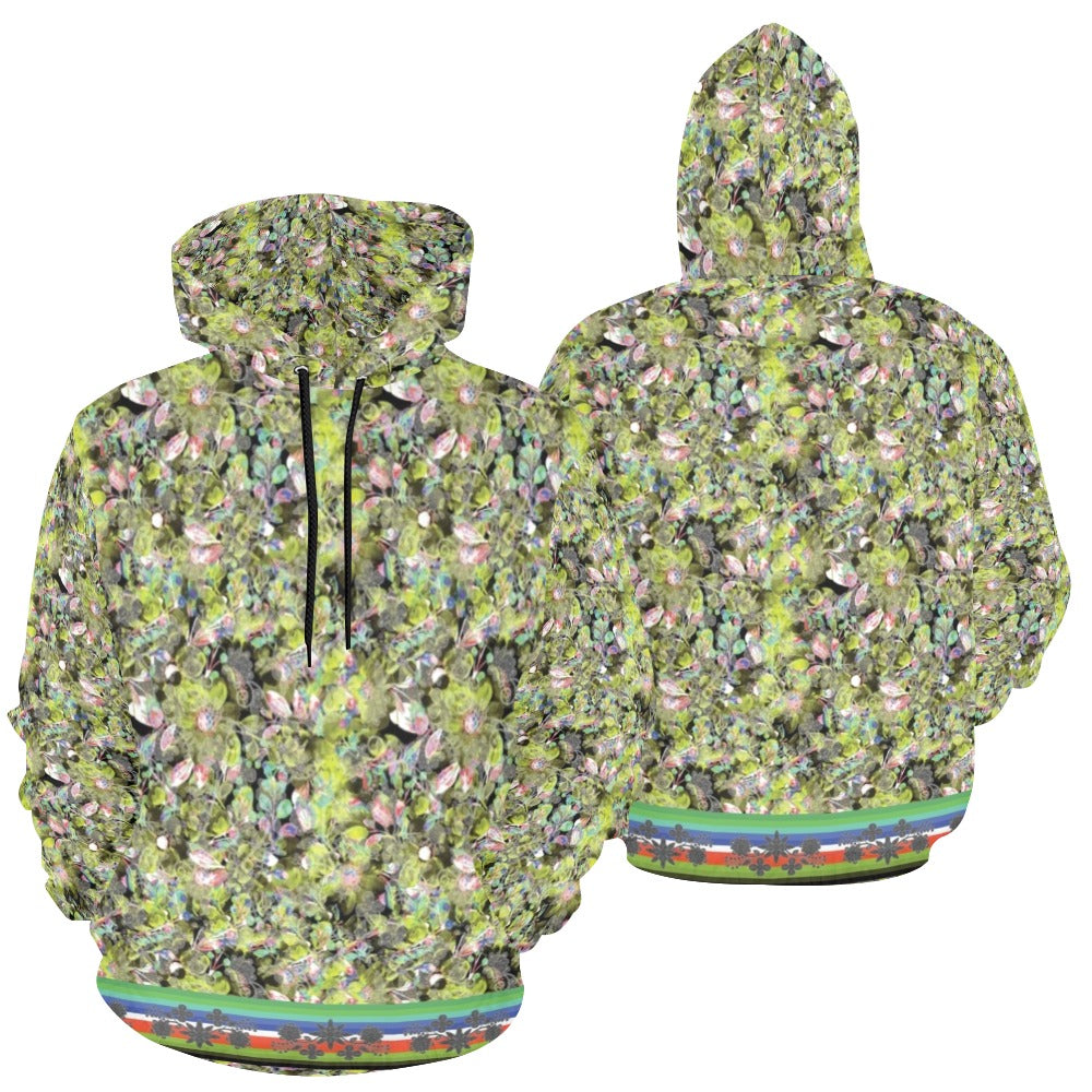 Culture in Nature Green Leaf Hoodie for Men (USA Size)