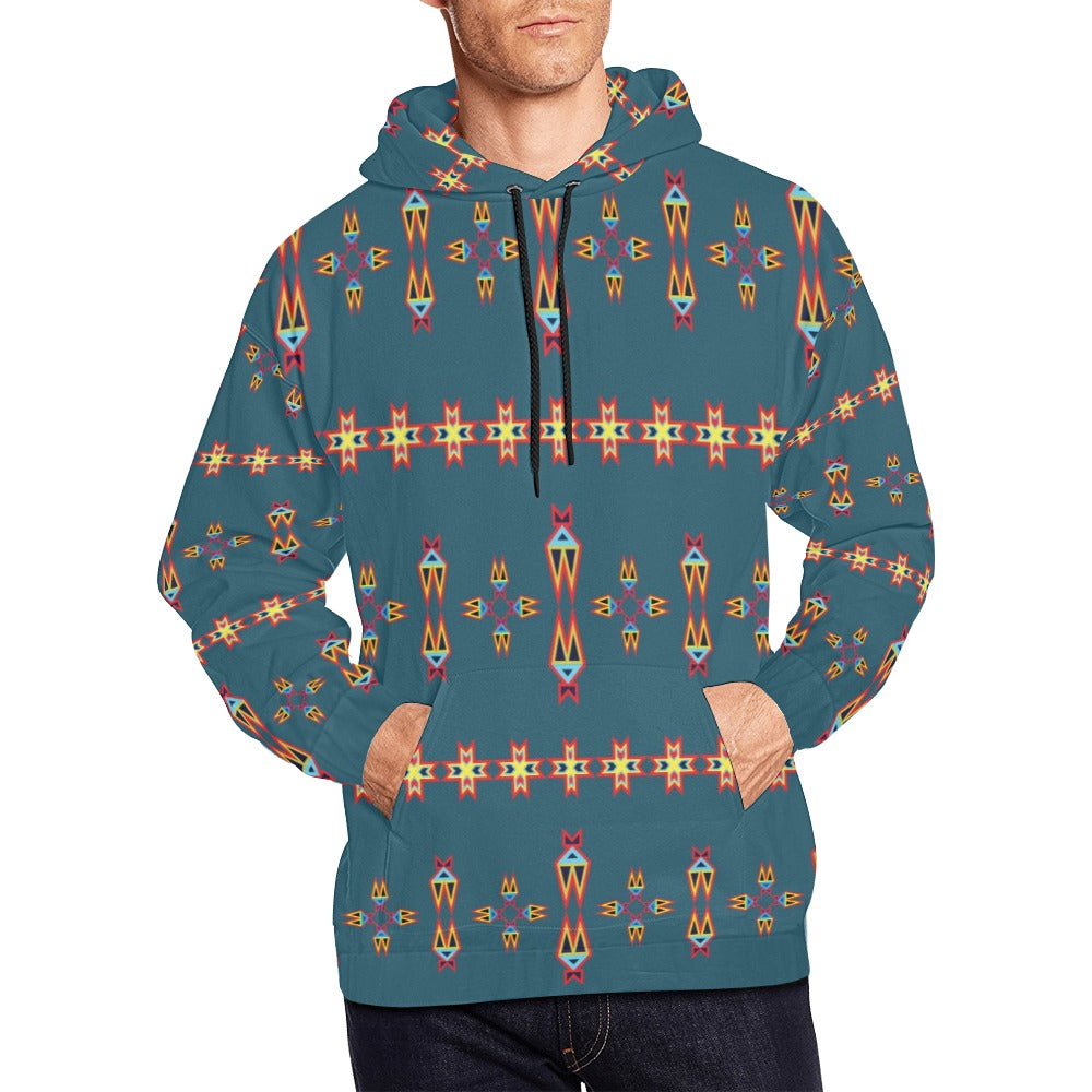 Four Directions Lodges Ocean Hoodie for Men (USA Size)
