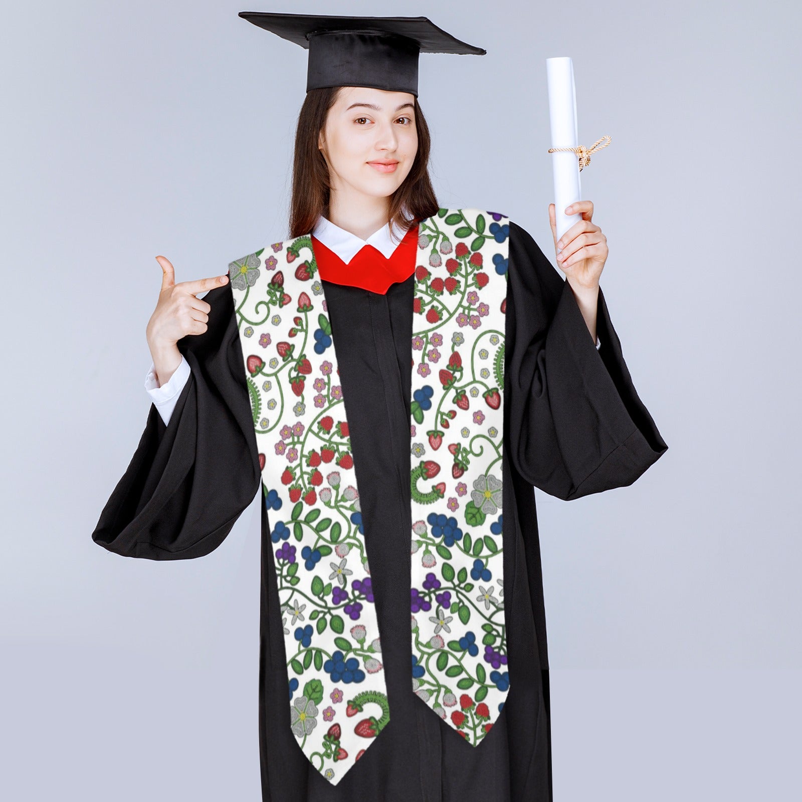 Grandmother Stories White Graduation Stole