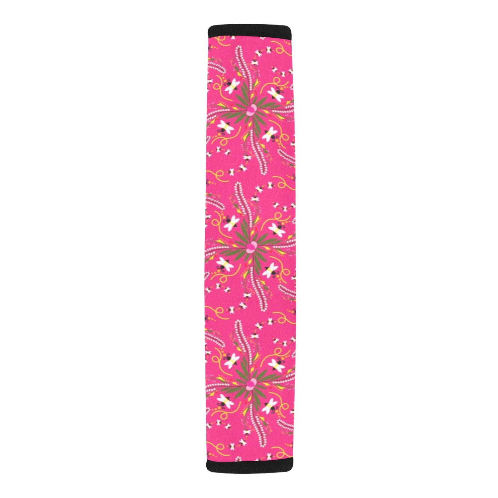 Willow Bee Bubblegum Car Seat Belt Cover 7''x12.6'' (Pack of 2)