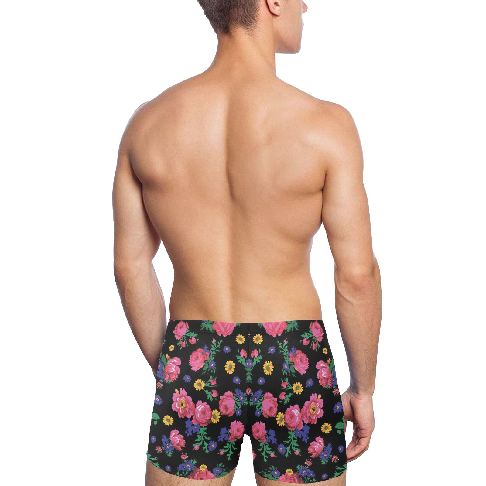 Kokum Ceremony Black Men's Swimming Trunks