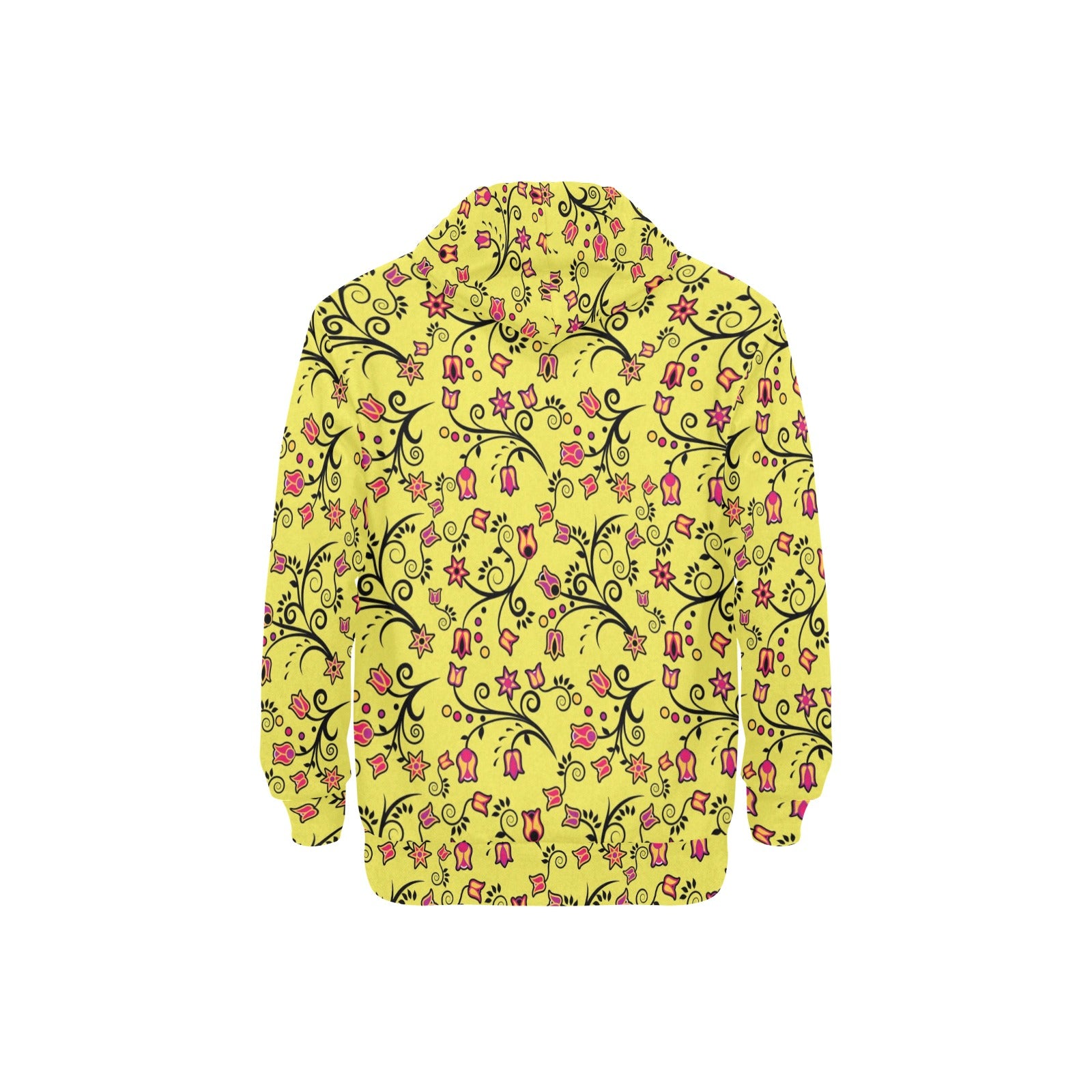 Key Lime Star Men's Long Sleeve Fleece Hoodie