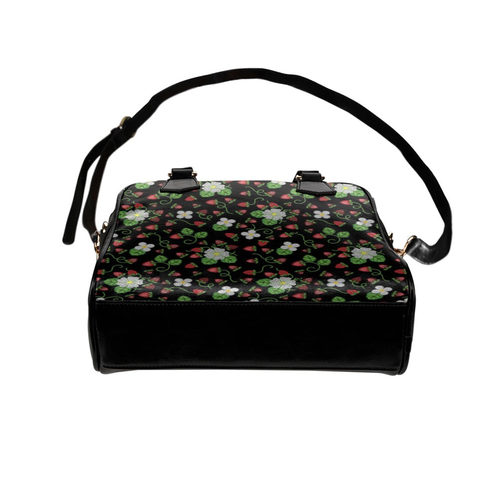 Strawberry Dreams Midnight Shoulder Handbag