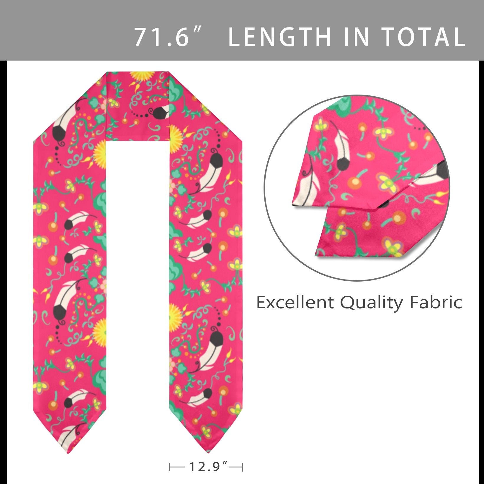 New Growth Pink Graduation Stole