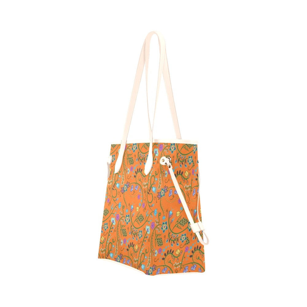 Fresh Fleur Carrot Clover Canvas Tote Bag