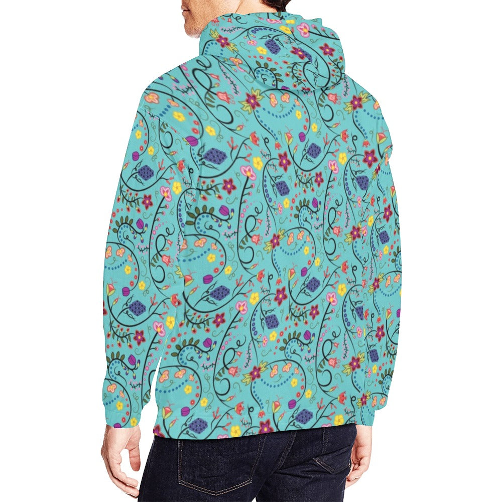 Fresh Fleur Sky Hoodie for Men (USA Size)