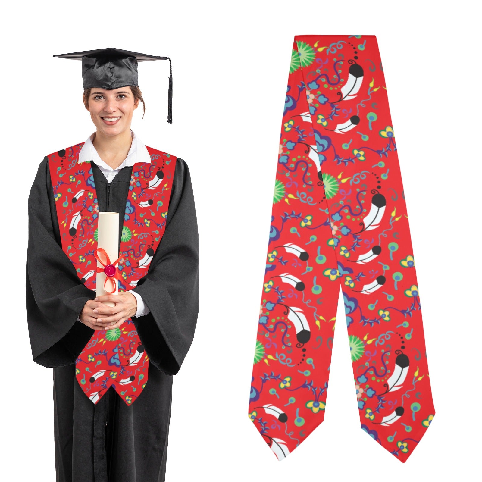 New Growth Vermillion Graduation Stole