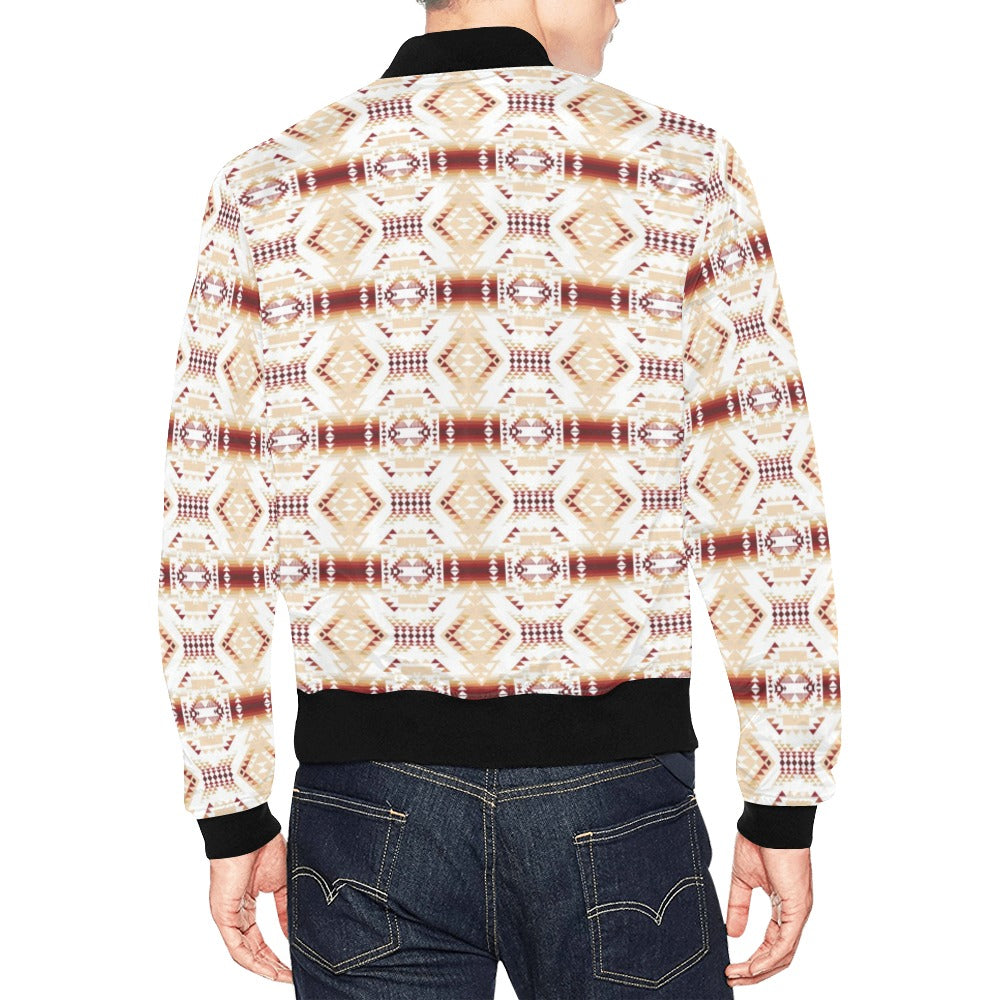 Gathering Clay All Over Print Bomber Jacket for Men