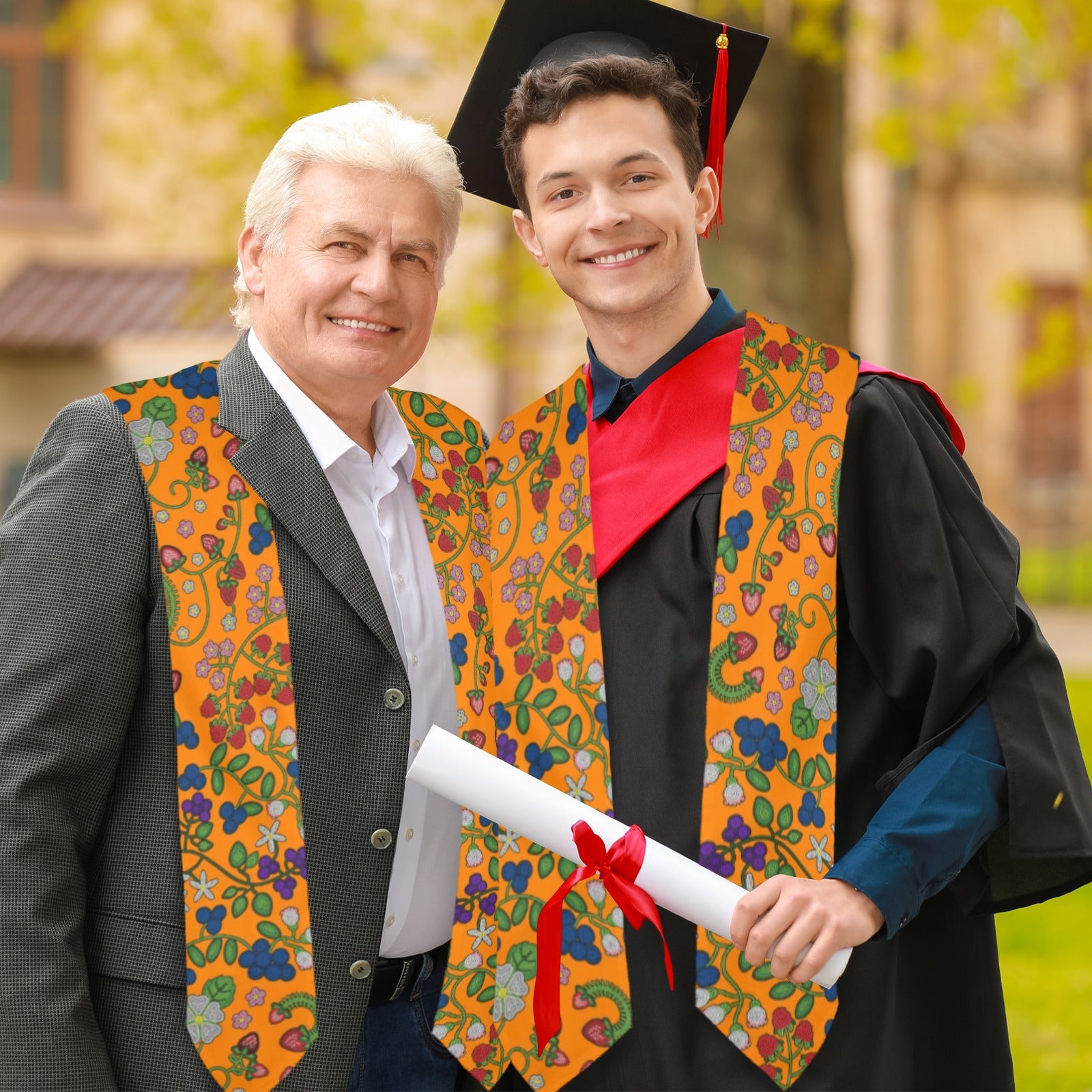 Grandmother Stories Carrot Graduation Stole