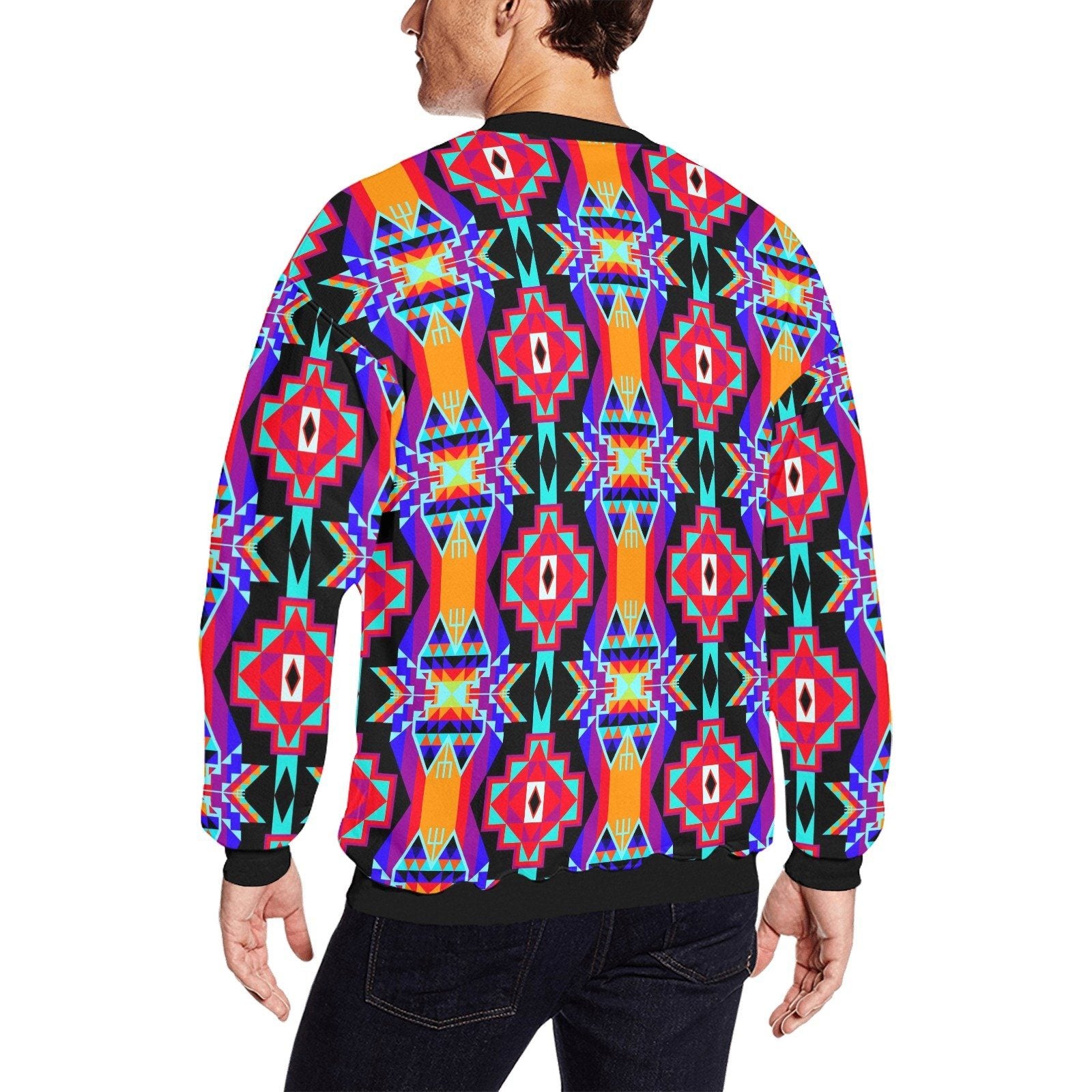 Fancy Bustle All Over Print Crewneck Sweatshirt for Men (Model H18) shirt e-joyer 