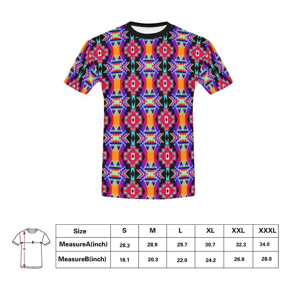 Fancy Bustle All Over Print T-Shirt for Men (USA Size) (Model T40) All Over Print T-Shirt for Men (T40) e-joyer 