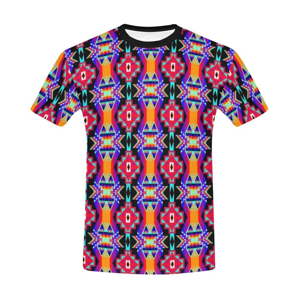Fancy Bustle All Over Print T-Shirt for Men (USA Size) (Model T40) All Over Print T-Shirt for Men (T40) e-joyer 
