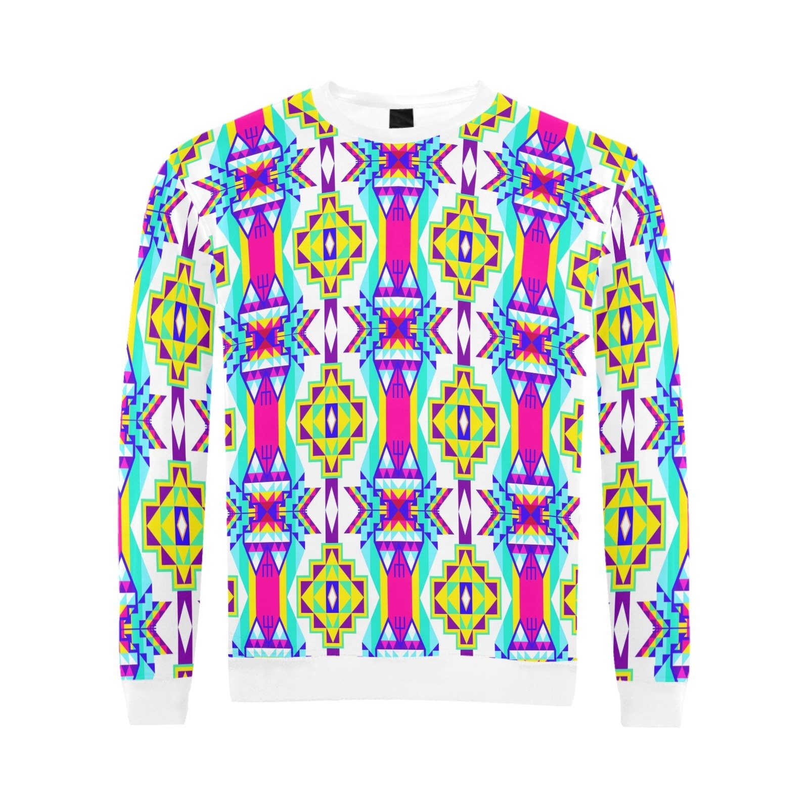 Fancy Champion All Over Print Crewneck Sweatshirt for Men (Model H18) shirt e-joyer 