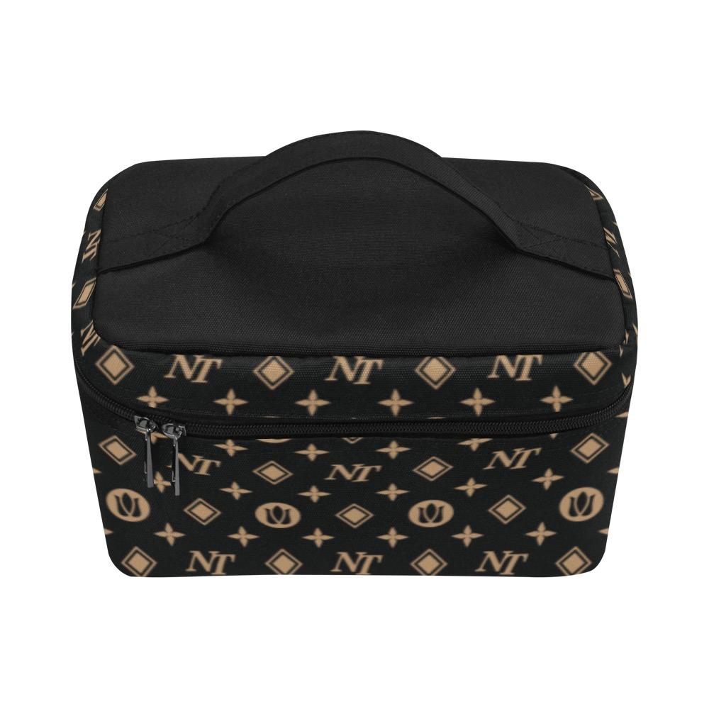 Fancy NT Black Cosmetic Bag/Large (Model 1658) Cosmetic Bag e-joyer 