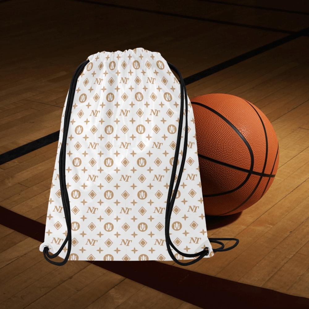 Fancy NT White Medium Drawstring Bag Model 1604 (Twin Sides) 13.8"(W) * 18.1"(H) Medium Drawstring Bag (1604) Twin Sides e-joyer 