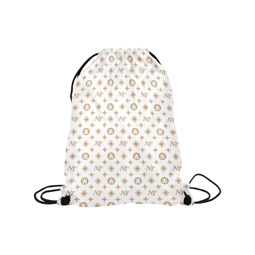 Fancy NT White Medium Drawstring Bag Model 1604 (Twin Sides) 13.8"(W) * 18.1"(H) Medium Drawstring Bag (1604) Twin Sides e-joyer 