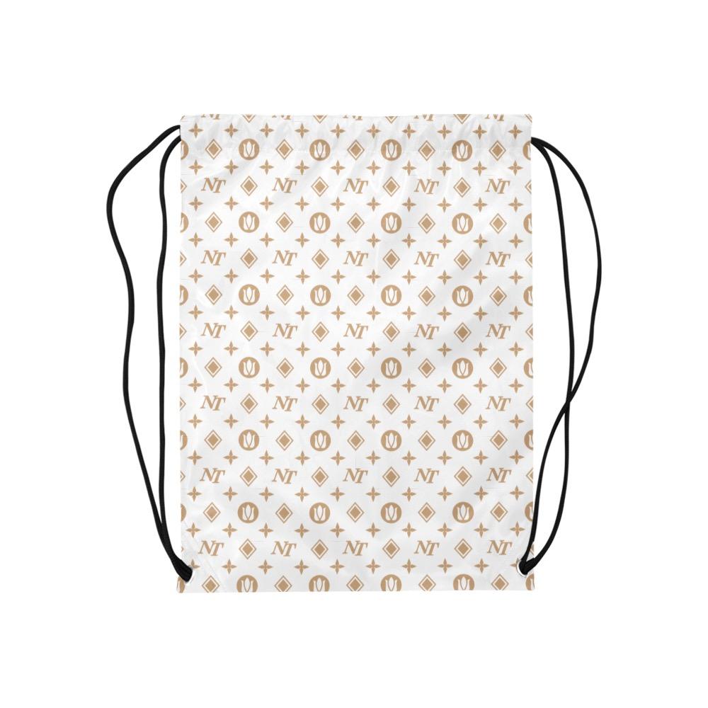 Fancy NT White Medium Drawstring Bag Model 1604 (Twin Sides) 13.8"(W) * 18.1"(H) Medium Drawstring Bag (1604) Twin Sides e-joyer 