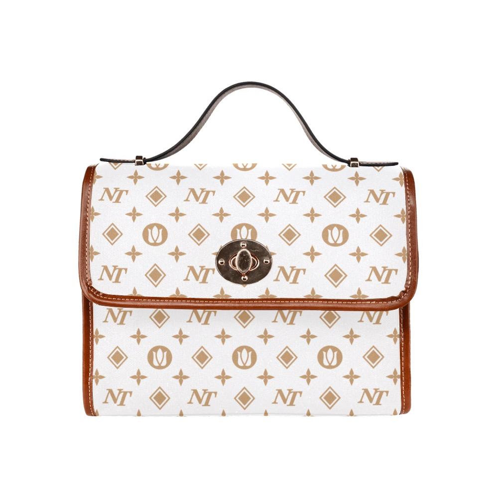 Fancy NT White Waterproof Canvas Bag/All Over Print (Model 1641) bag e-joyer 
