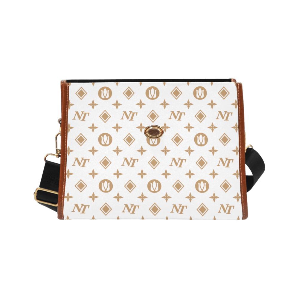 Fancy NT White Waterproof Canvas Bag/All Over Print (Model 1641) bag e-joyer 