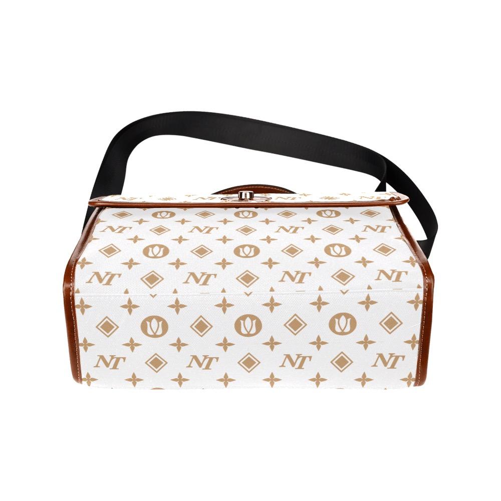 Fancy NT White Waterproof Canvas Bag/All Over Print (Model 1641) bag e-joyer 