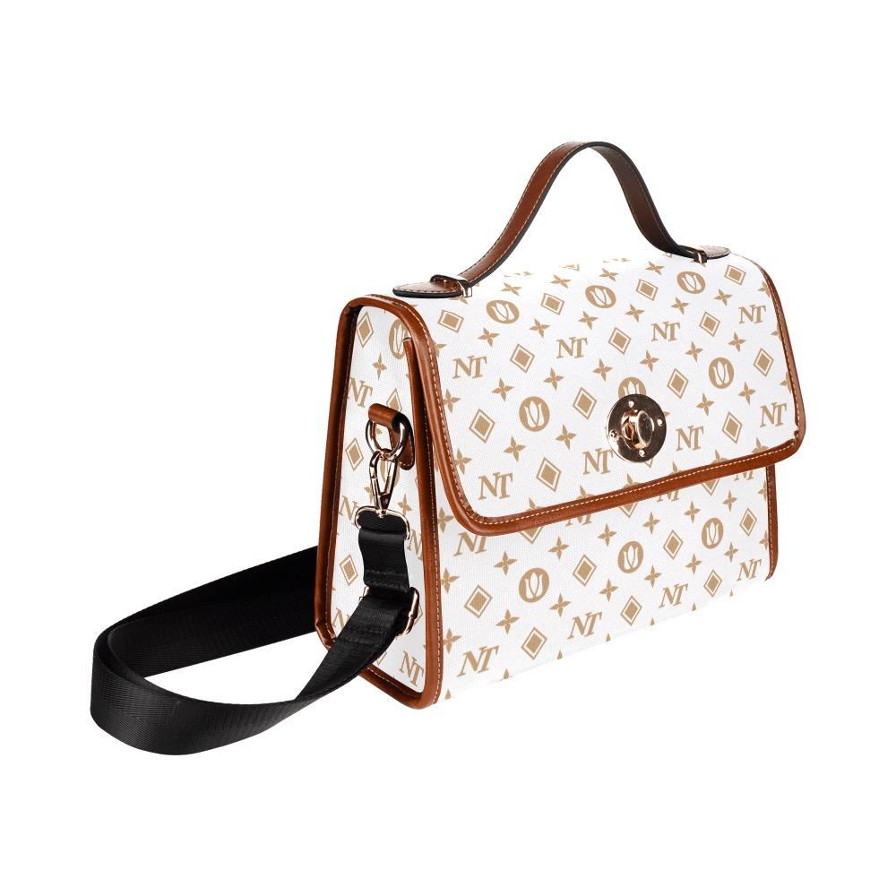 Fancy NT White Waterproof Canvas Bag/All Over Print (Model 1641) bag e-joyer 