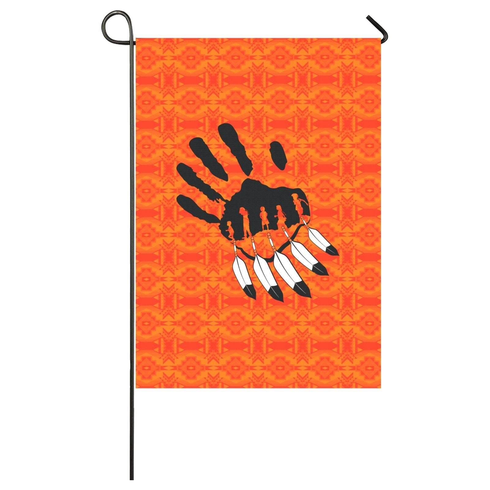 Fancy Orange - A feather for Each Garden Flag 28''x40'' (Two Sides Printing) Garden Flag 28‘’x40‘’ (Two Sides) e-joyer 