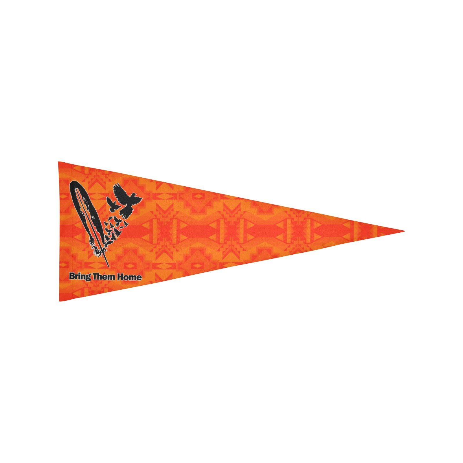 Fancy Orange Bring Them Home Trigonal Garden Flag 30"x12" Trigonal Garden Flag 30"x12" e-joyer 