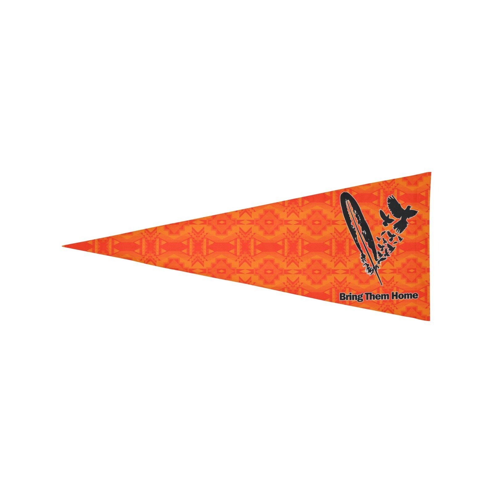 Fancy Orange Bring Them Home Trigonal Garden Flag 30"x12" Trigonal Garden Flag 30"x12" e-joyer 